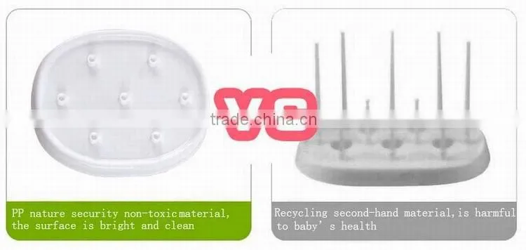 Custom logo new fashion shape eco-friendly safe pp bottle drying holder
