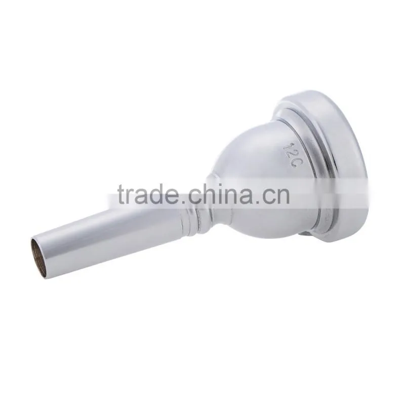 Nickel-Plated Copper Alto Trombone Mouthpiece 12C Small Shank