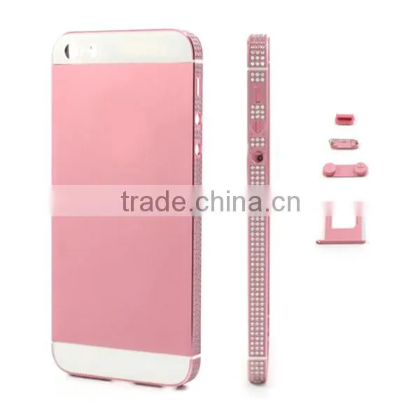 pink diamond back cover housing for iphone 5s
