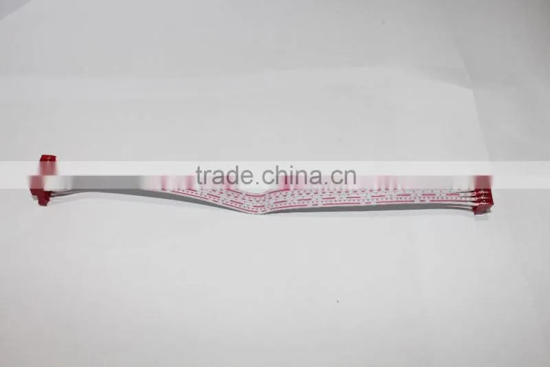 KSM electrical cable assemble Custom Flat Ribbon Cable Assembly with Micro Match 1.27mm Red IDC Socket and Red IDC Socket