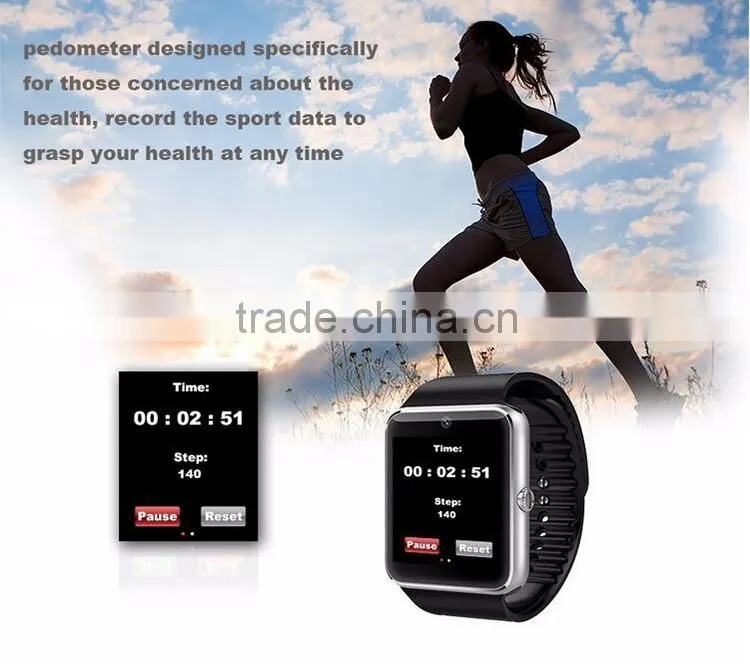 2016 popular watches for young men bluetooth smart watch gt08