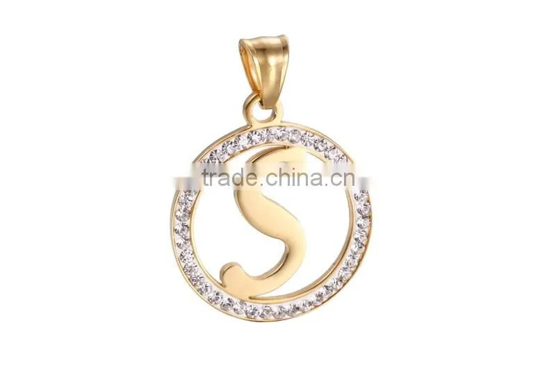 18k plating aluminum chain metal pendant necklace -jewelry wholesale