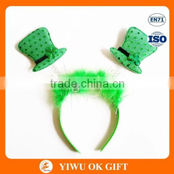 St Patrick's Day Sequin Hat Headband