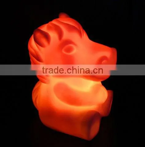 LED night light, colorful horse night light