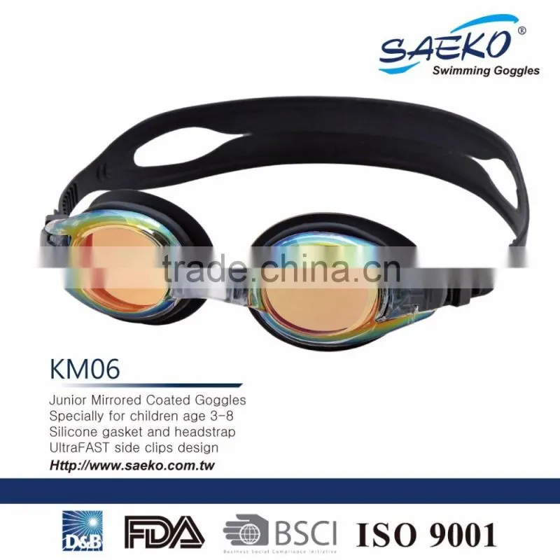 KM06 - Girls Style Anti-Glare UV Protection Kids Junior Children Swimming Goggles