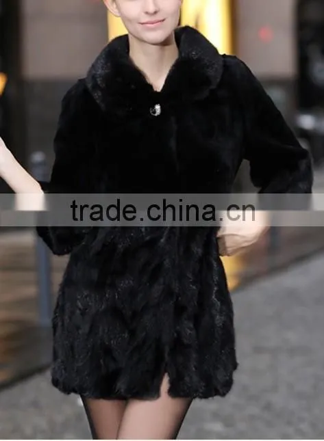 Fashion genuine mink fur coat for women MC09