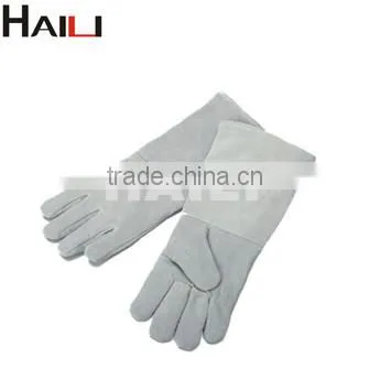 cow split Leather Double Palm Welding Gloves HL4001
