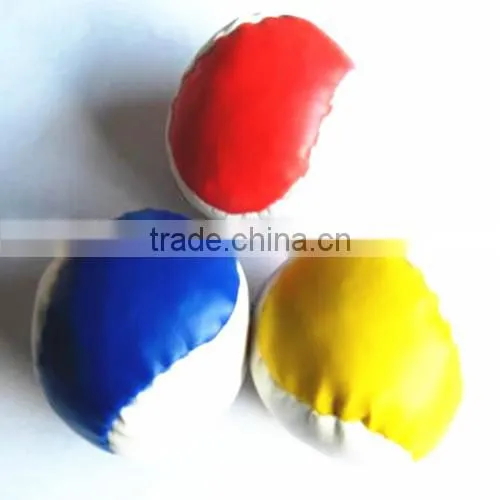 GSV factory promotional pvc soft leather mini contact juggling balls
