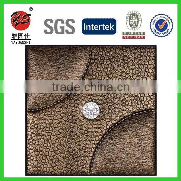 3D leather wall panel decorative 3d PU leather covering wall panel ceiling panels