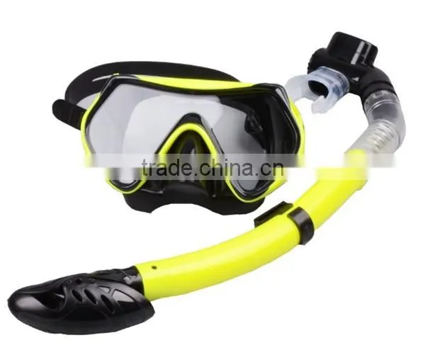 Scuba Diving Mask Snorkel Glasses Set Silicone Swimming Pool Equipment Swimming Accessories 2016 NEW 3 COLORS