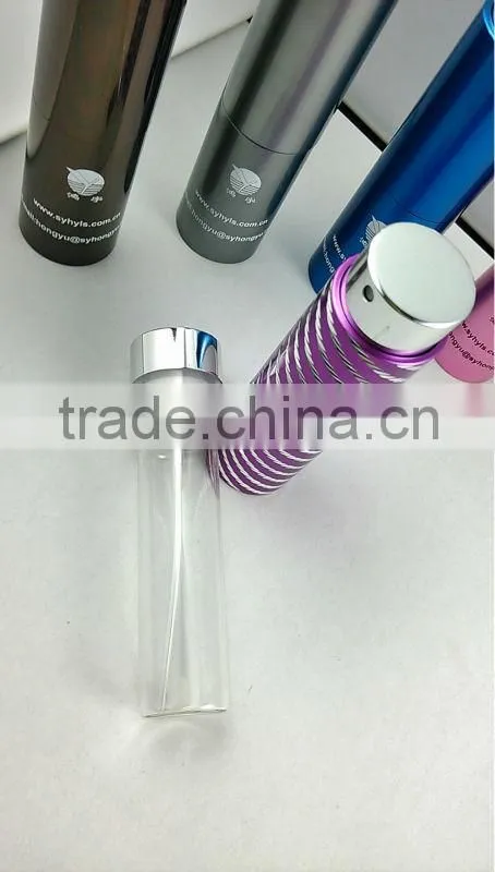 10ml round aluminum perfume spray bottle