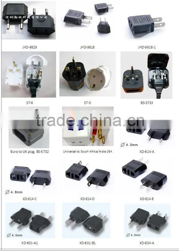 To goods alibaba 2015 Euro to uk plug adapter male to male electrical plug adapter with fuse CE