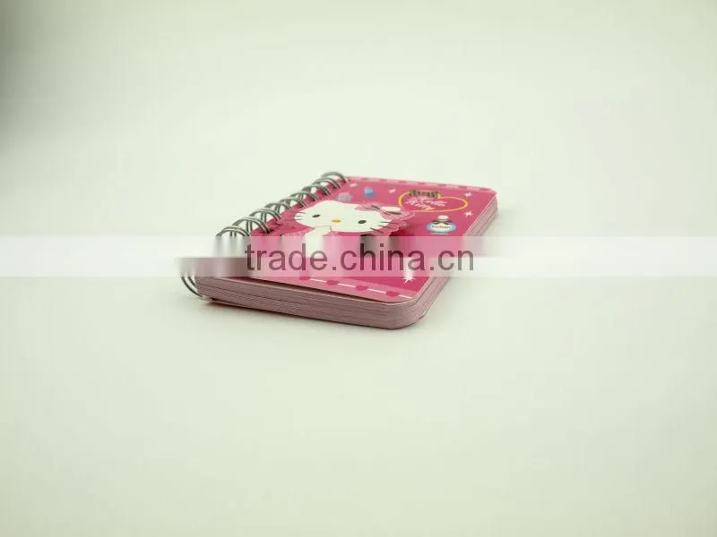 Lovely 3D spiral advertising pocket notebook