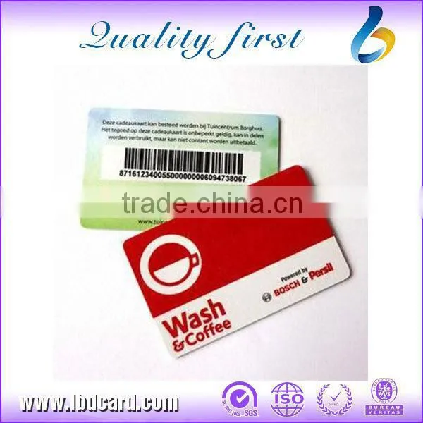 Ntag216 Membership PVC Cards With Barcode