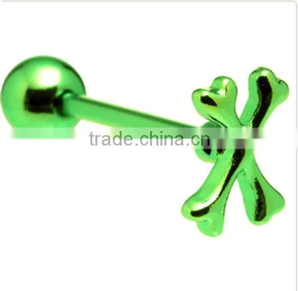 Fashion animal tongue ring barbell piercings body jewelry