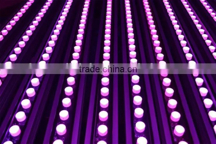 CE LVD EMC FCC IP65 Outdoor DMX512 6in1 RGBWA+UV 24*15w LED Slim Cameleon Linear Panel LED Wash Bar Light