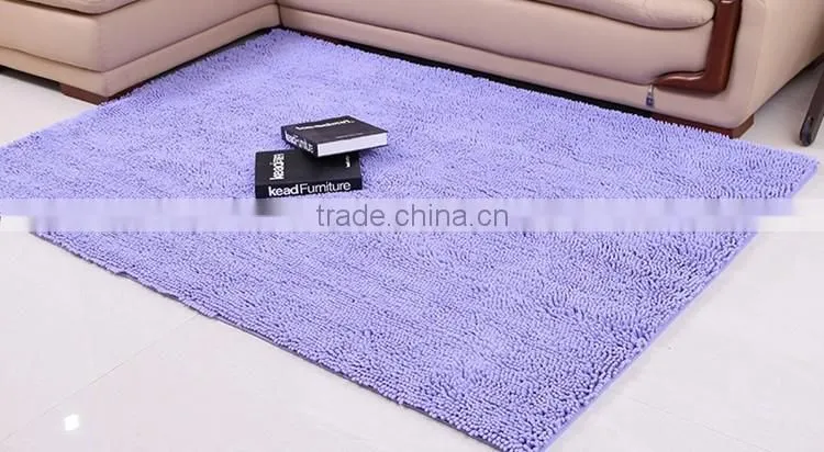 machine made microfiber chenille carpet