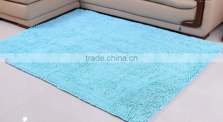 shaggy fluffy polyester chenille carpets china