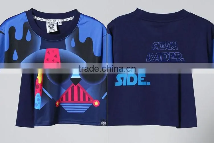 2016 latest soft 100%cotton classical breathable 3D printing outdoor sport T-shirt workwear wholesale