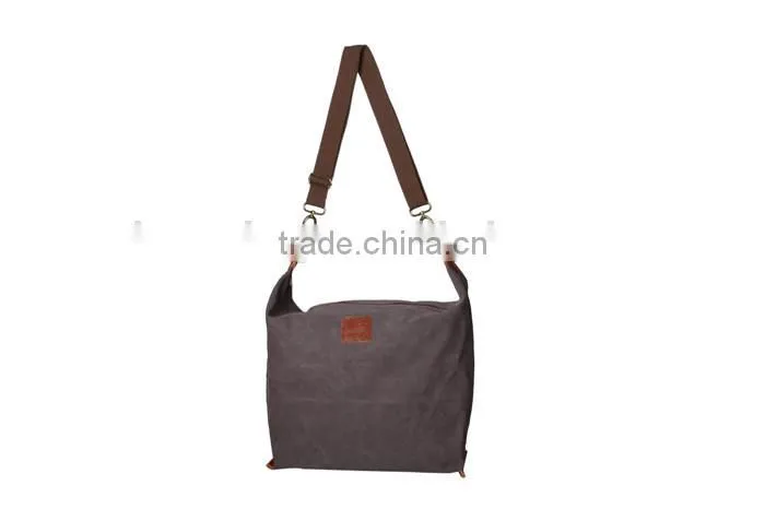 Fashion Design Top Quality Canvas Shoulder Bag With Leather Brand woman handbags