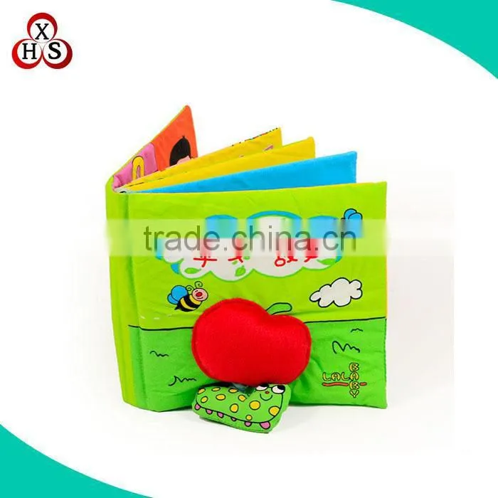 Custom lovely soft child book, plush child book