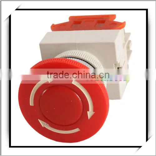 Red Sign Mushroom Emergency Stop Push Button Switch