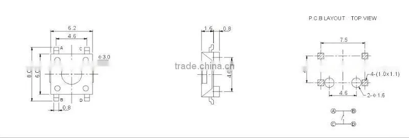 electronic tact switch TS-1137