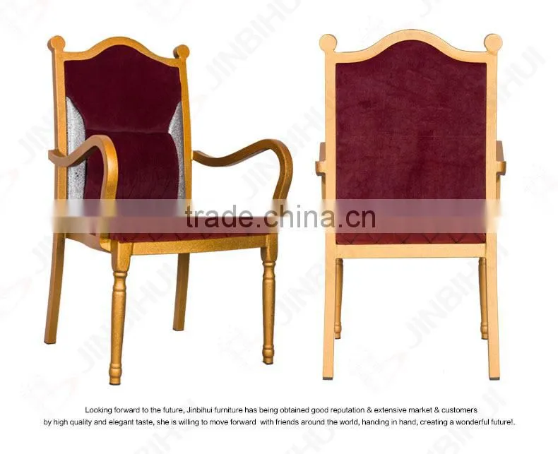 new design popular hotel antique wooden arm chair