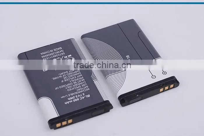 recharger phone back battery for nokia BL 4C 890MAH standard mobile batteries for nokia