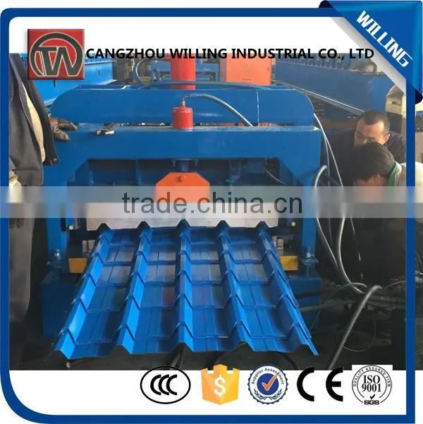 Curve roof span roll forming machine