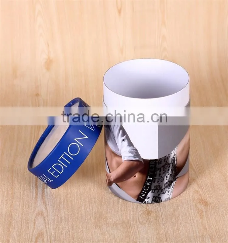 Custom Cylinder Cardboard T-shirt Packaging Box