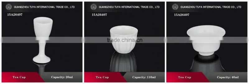 High quality ceramic cup dish, white ceramic cup of Chinese tea