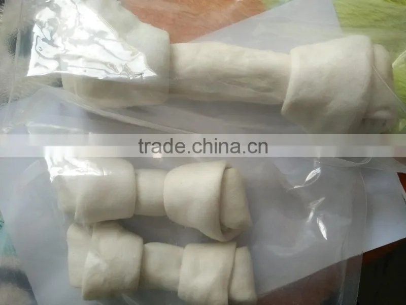 rawhide expanded knot bone dog chewing snack
