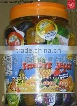 10 pieces colorful fruit jelly