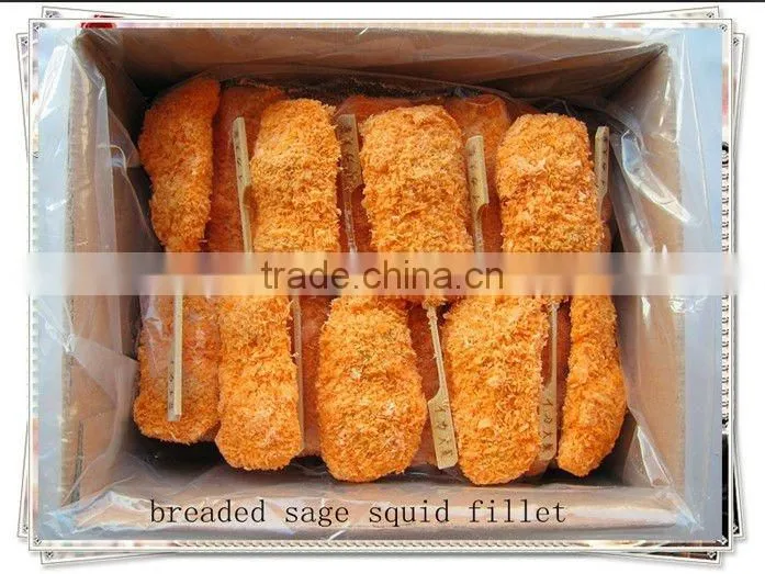 breaded sage squid