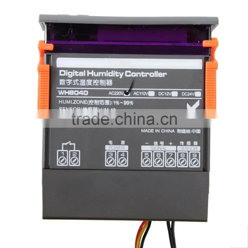 220V Digital Air Humidity Control Controller WH8040 Range 1%~99% RH HM-40 Type