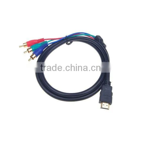 HDMI to 3-RCA RGB Audio Video Component Cable