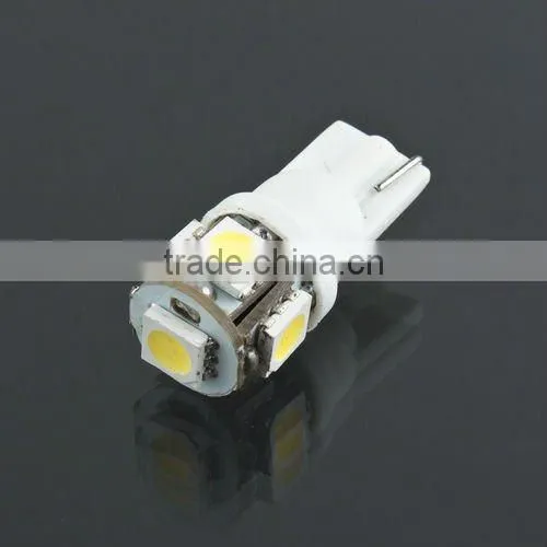 10 x T10 168 194 501 W5W 5 SMD 5050 LED Car Side Wedge Light Bulb Lamp 12V White