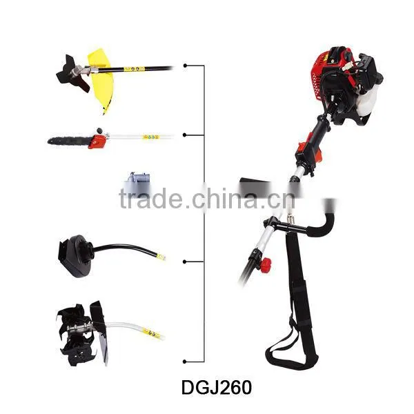 gasoline engine powered multi function machine with 9 head