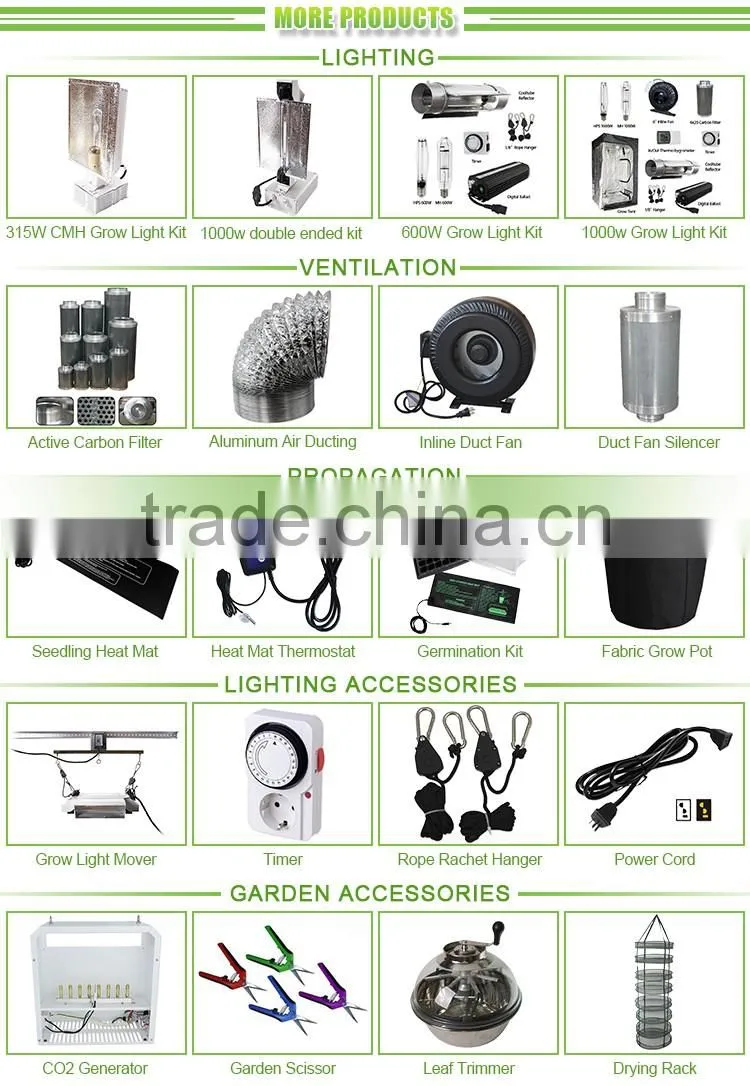 Hydroponics 1000 watt de hps Grow Light 1000w Double Ended Lamps