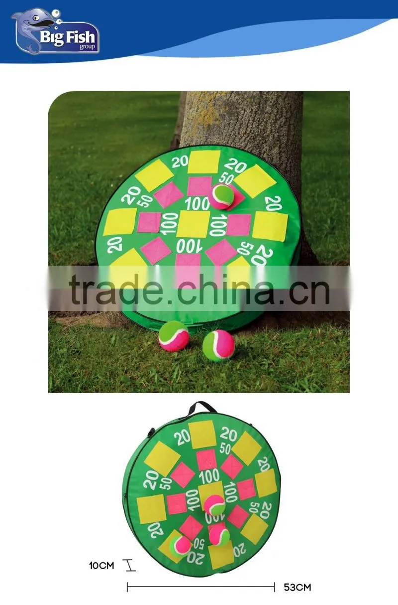 Garden Games Target Toss Fun Inflatable Dart Board with Velcro Balls