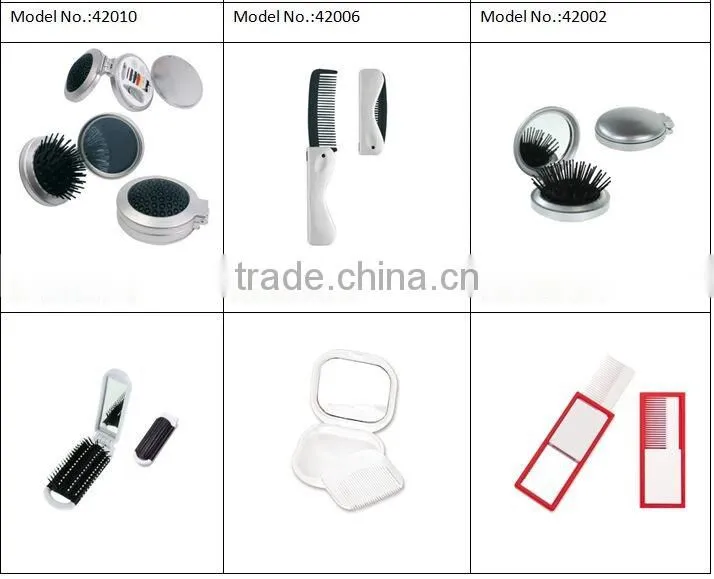 Good selling promotional multifunction mini cute mirror with comb