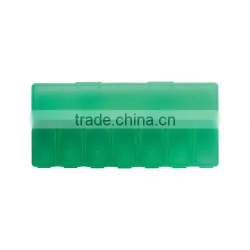 portable travel plastic medicine pillbox pill organizer with 4 compartments