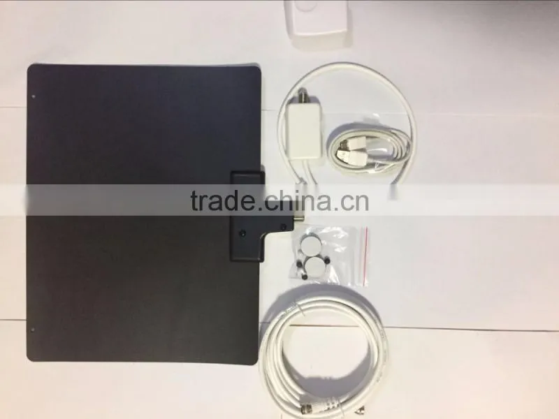 Latest Digital Indoor Tv Antenna Flat Digital HD TV Atenna UIitra-thin 50 Miles Range HD High Gain Flat Antenna Amplified