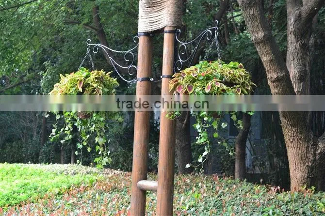 SOL good quality plastic flower basket hanging basket tiny outdoor flower planter