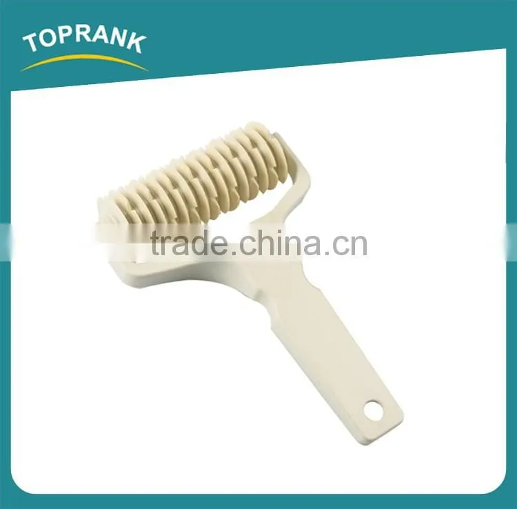 Toprank BSCI Factory High Quality Fondant Embossing Noodle Cutter Roller,Cake Decoration Rotating Roller Lattice Pastry Cutter