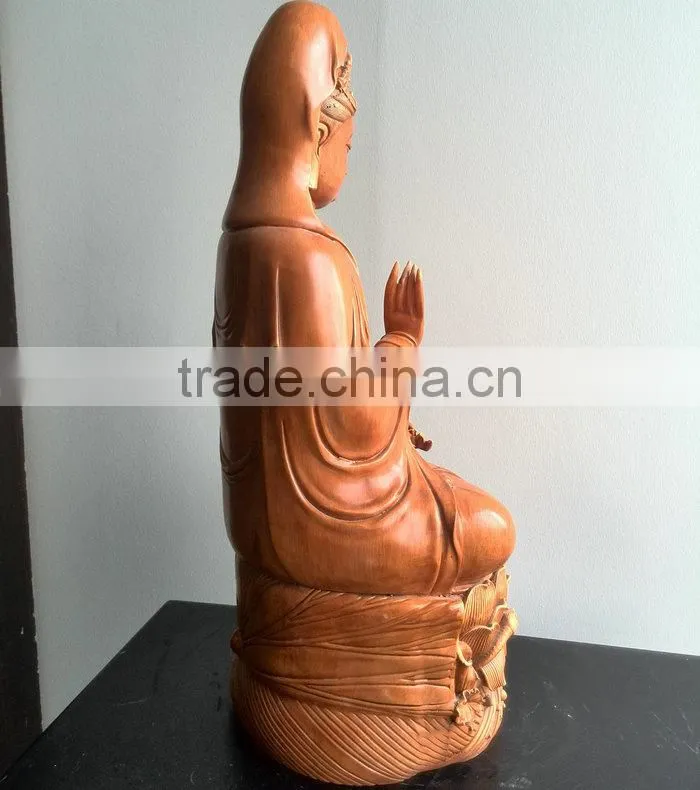 Resin bodhisattva sculpture