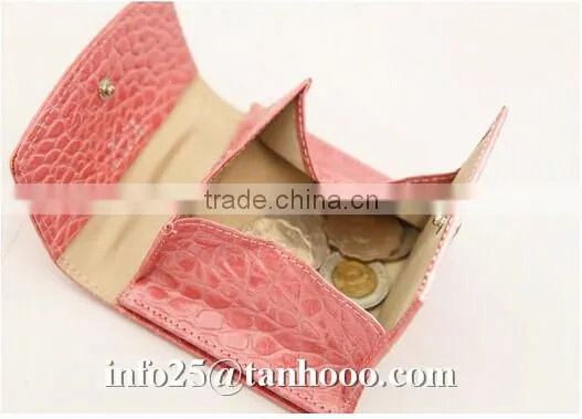 Sexy clip/sexy crocodile cute leather purse/sexy leather coin bag