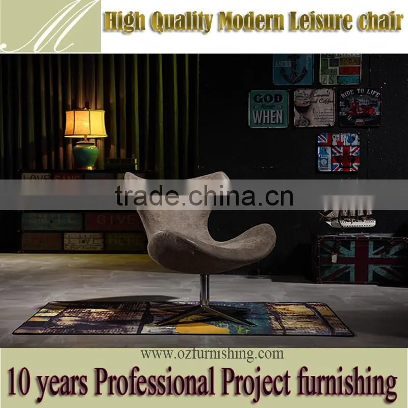 YYF2 lofty high quality Italian vintage leather antique adjustable dining swan chair