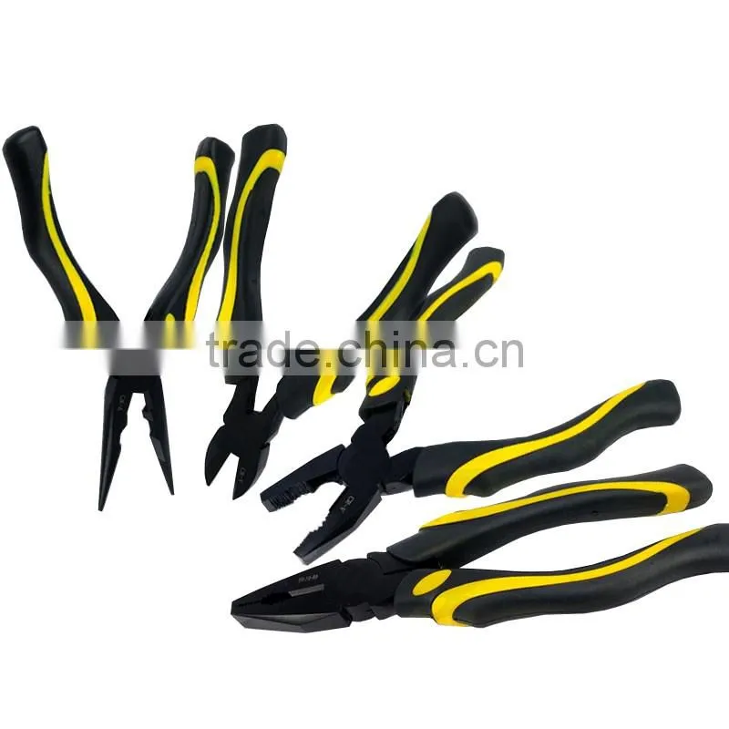 6", 7", 8" Black Combination Pliers Cutting Plier Lineman's Plier diagonal cutting nippers long nose plier